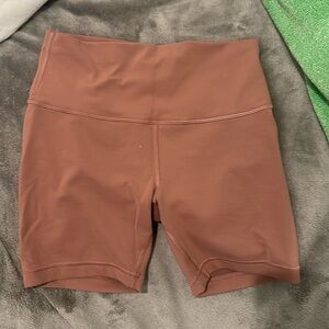 Lululemon Wunder Train High rise short 6” Spiced Chai